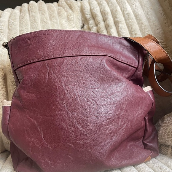 Rosetti Maroon and Beige Shoulder Bag - Picture 4 of 10